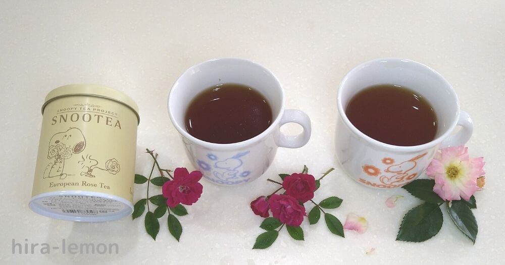 スヌーピーの紅茶にバラの香り!簡単にできる美味しい紅茶の入れ方も